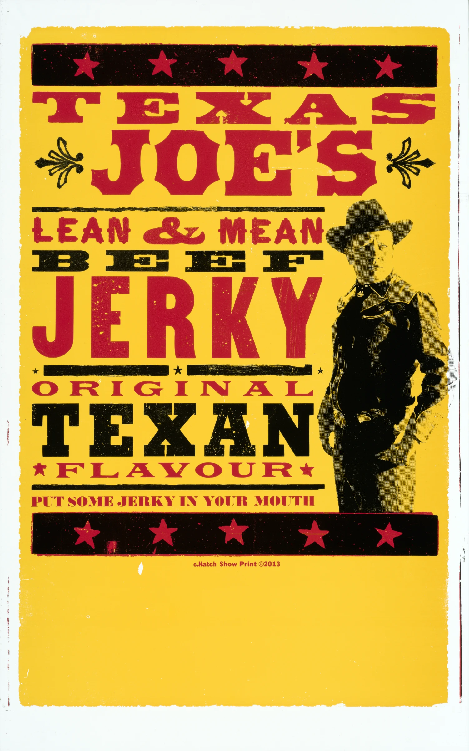 Original jerky original Texas Joe’s poster