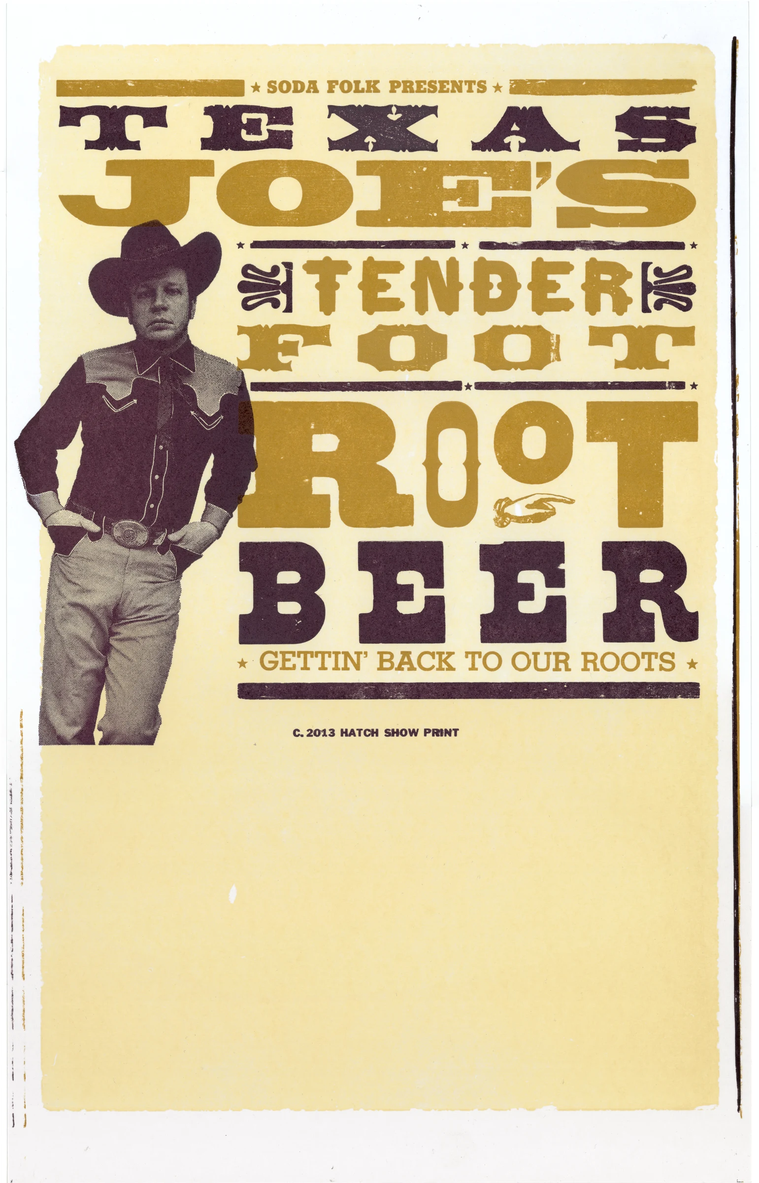 Root Beer original Texas Joe’s poster