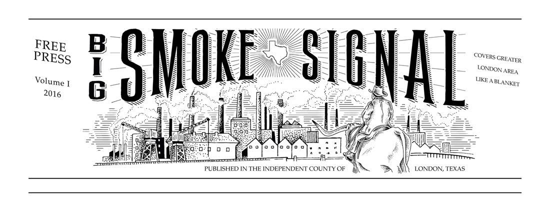 Big Smoke Signal — original illustrated newspaper masthead